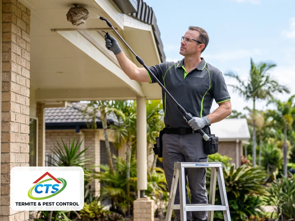 Licensed CTS technician providing spider, wasp & bee control